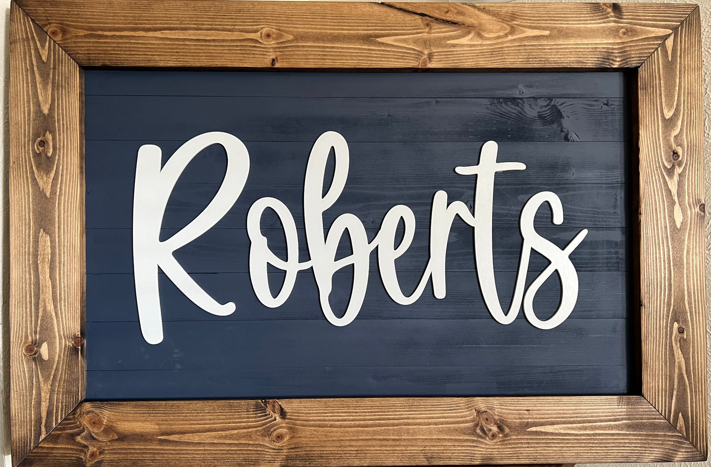 Custom Family Name Sign with LEDs