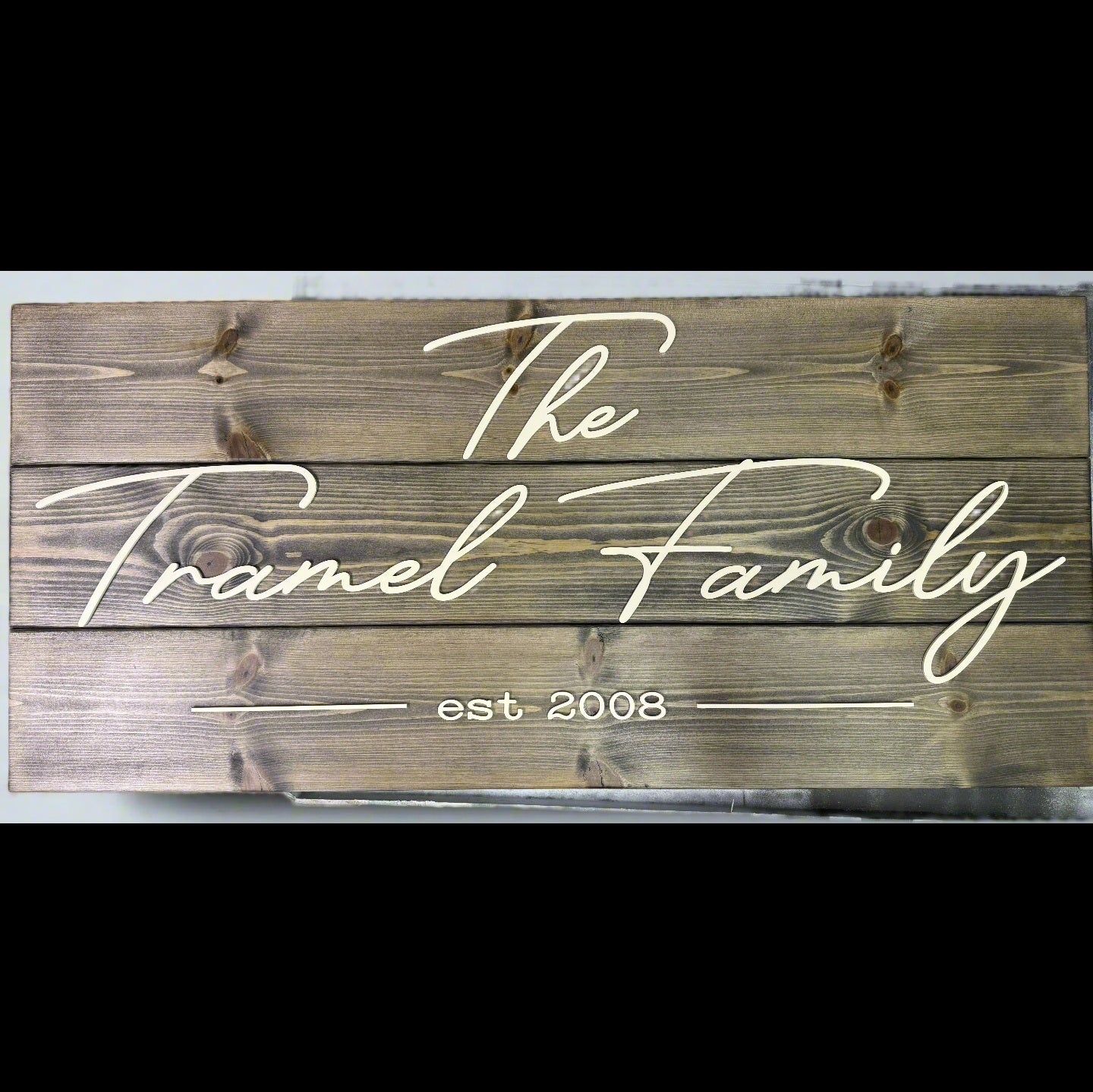 Modern Farmhouse Family Name Sign
